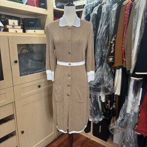 Fendi Tan Beautiful Dress/Coat Size 42